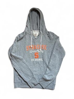 Vintage Campus Crew Syracuse University Go Orange Hoodie Grey Felt Letters Large